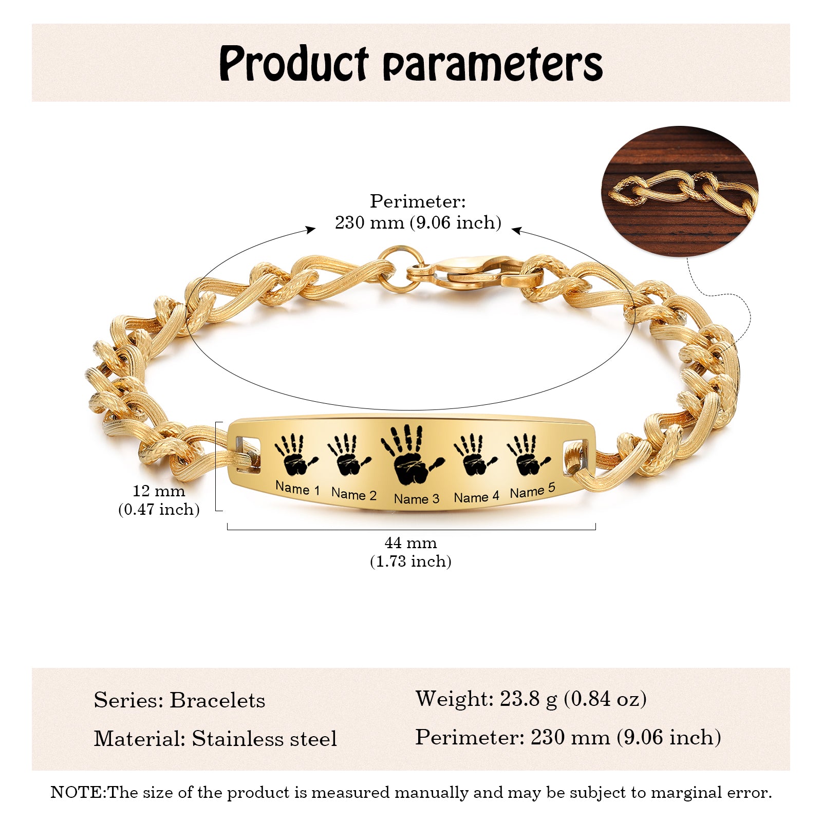 Custom Stainelss Steel Bracelet