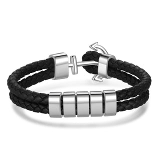 Custom Name Leather Bracelet