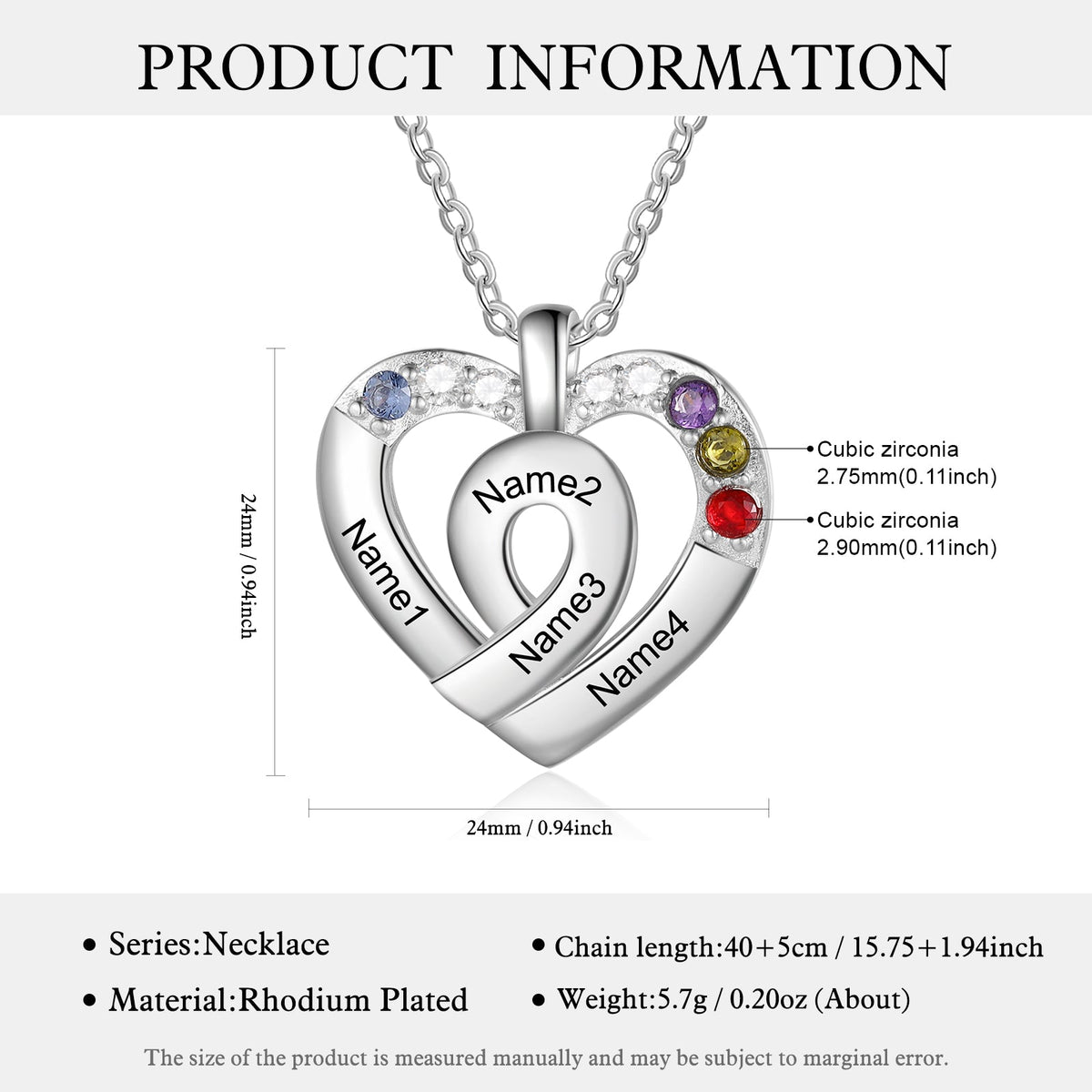 Custom Heart Necklace