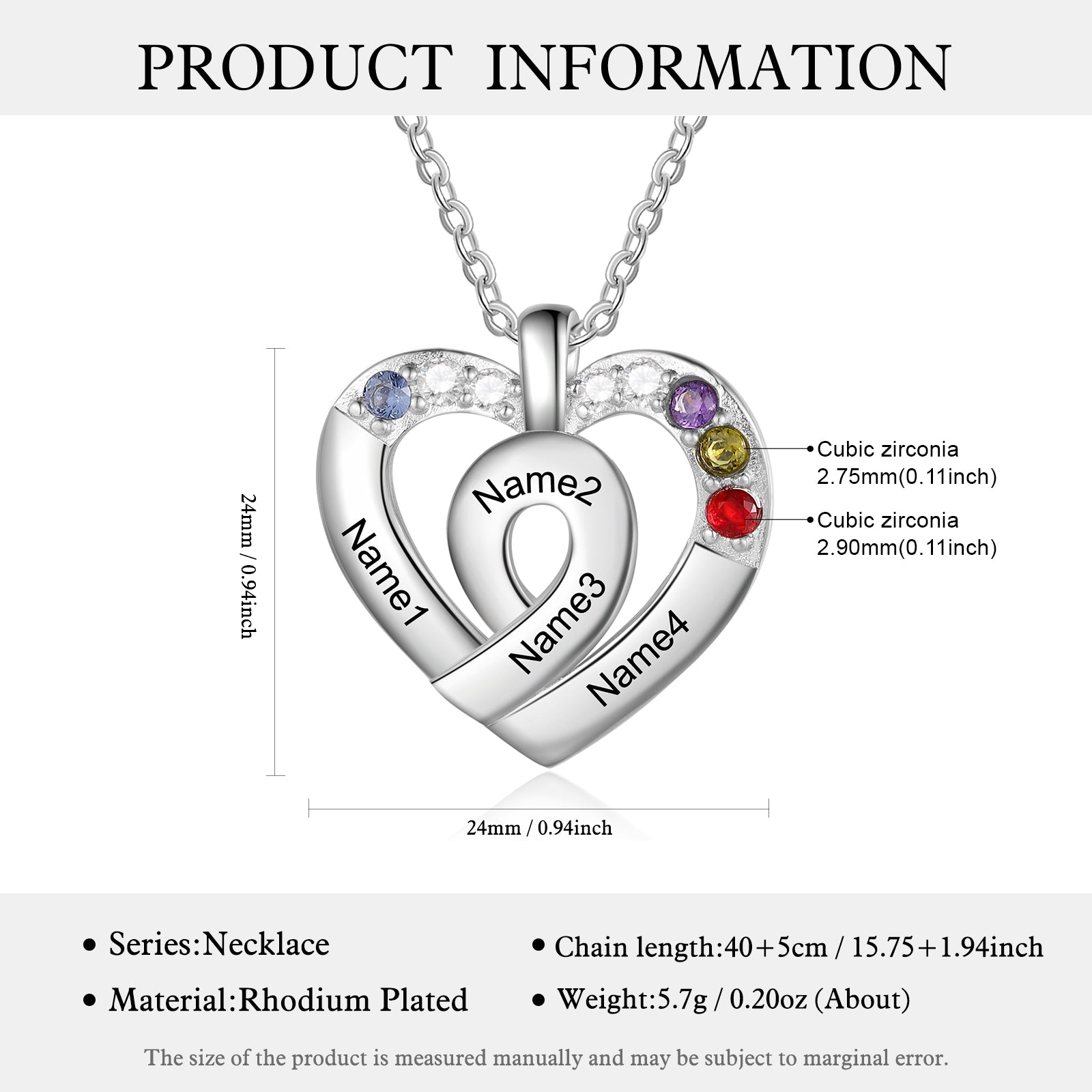 Custom Heart Necklace