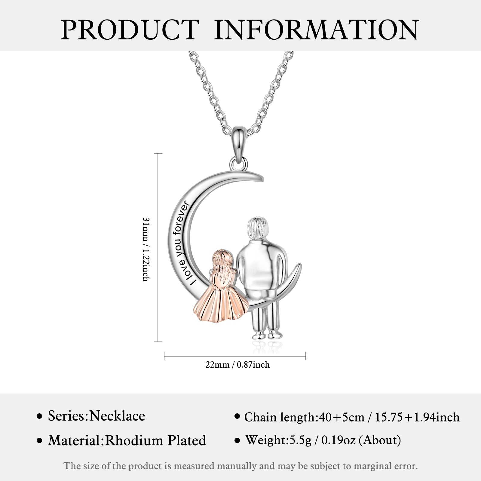 Father and Daughter Necklace