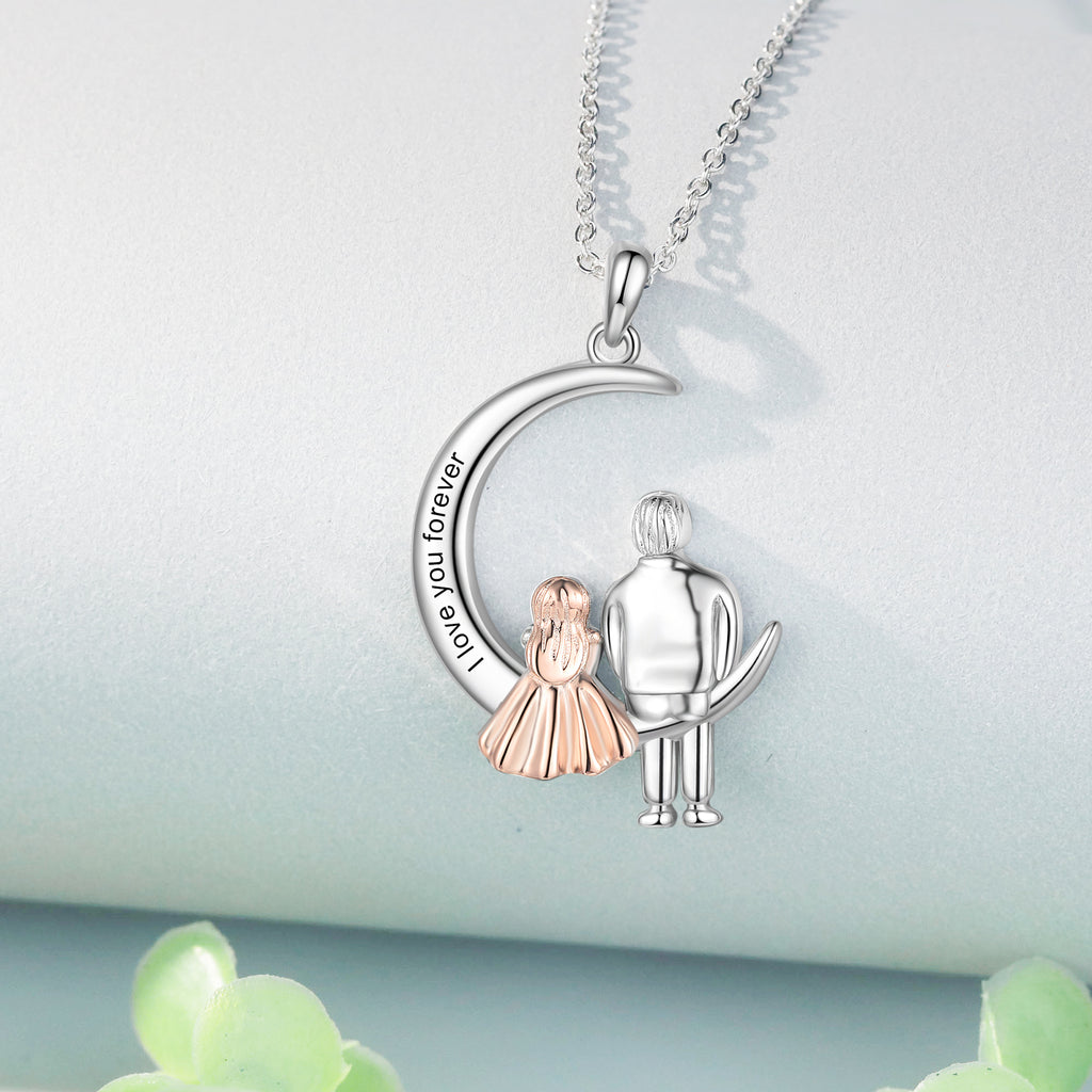 Father and Daughter Necklace