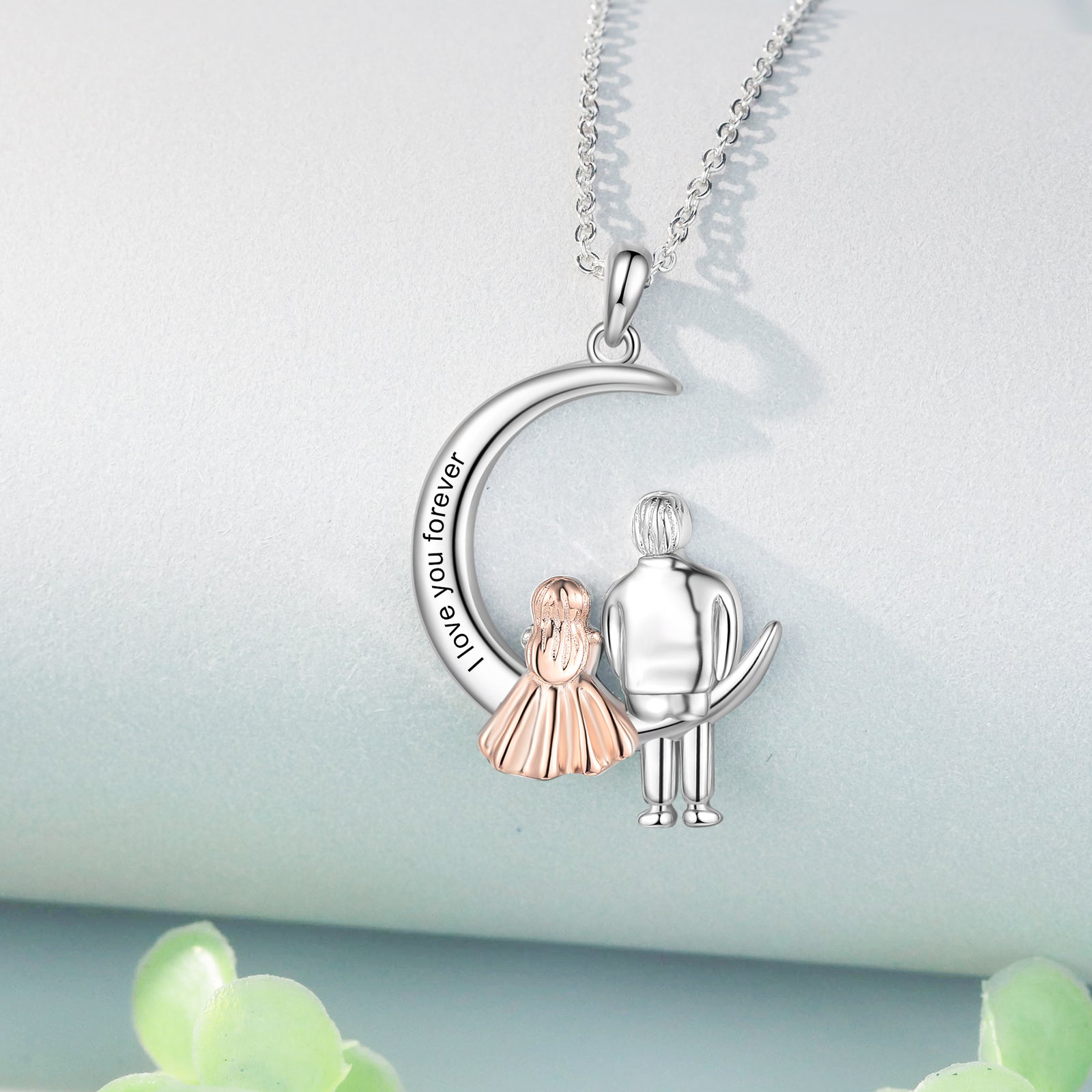 Father and Daughter Necklace