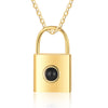Custom Photo Projection Lock Necklace