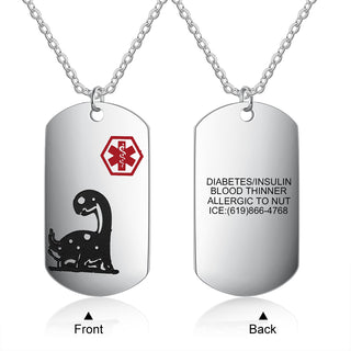Custom Dinosaur Necklace for Child