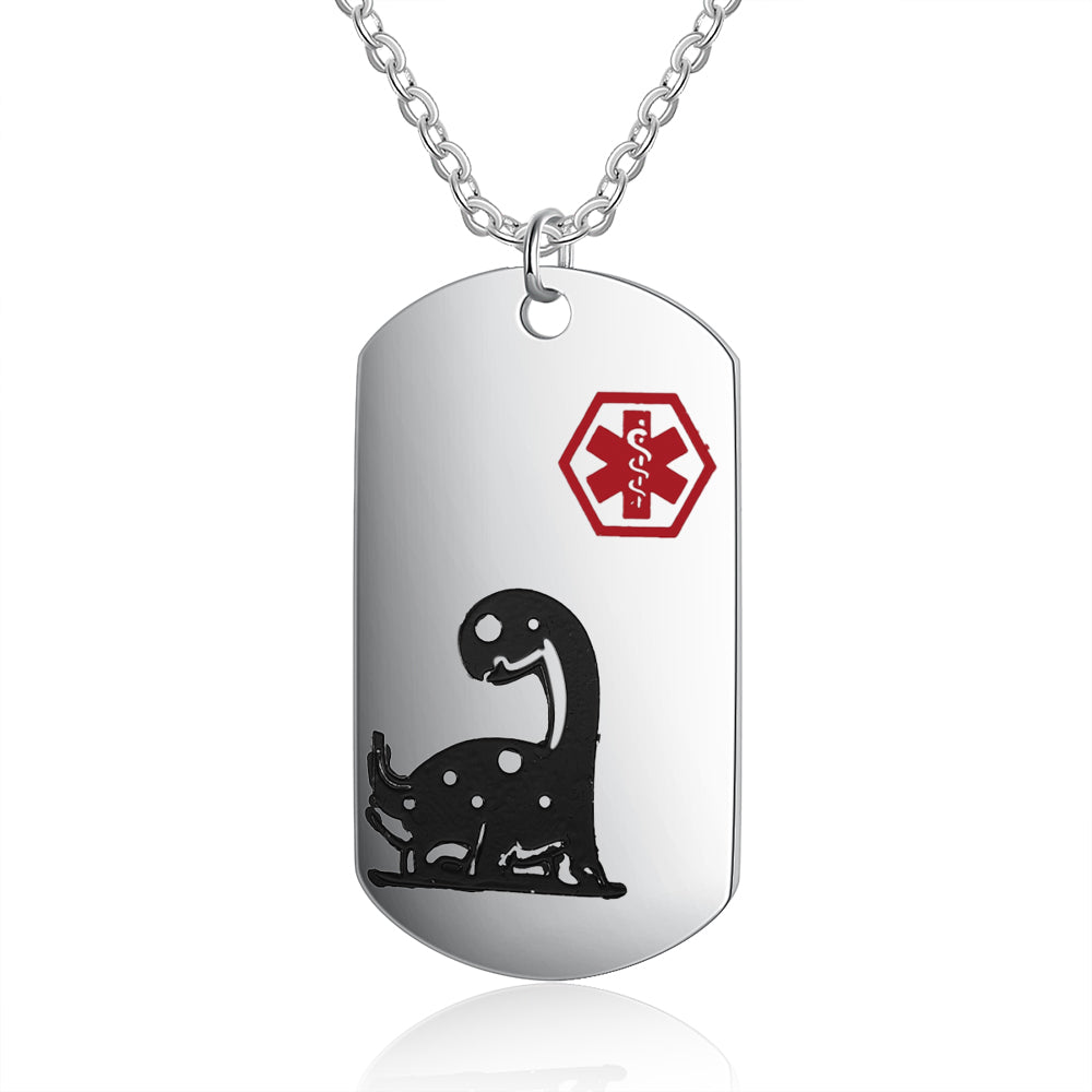 Custom Dinosaur Necklace for Child