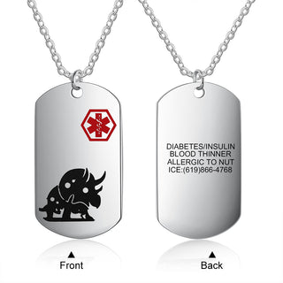 Custom Dinosaur Necklace for Child