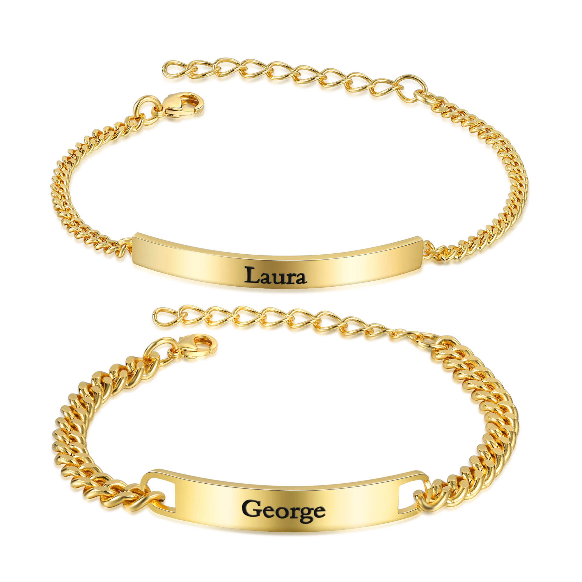 Custom Name Couple Bracelet