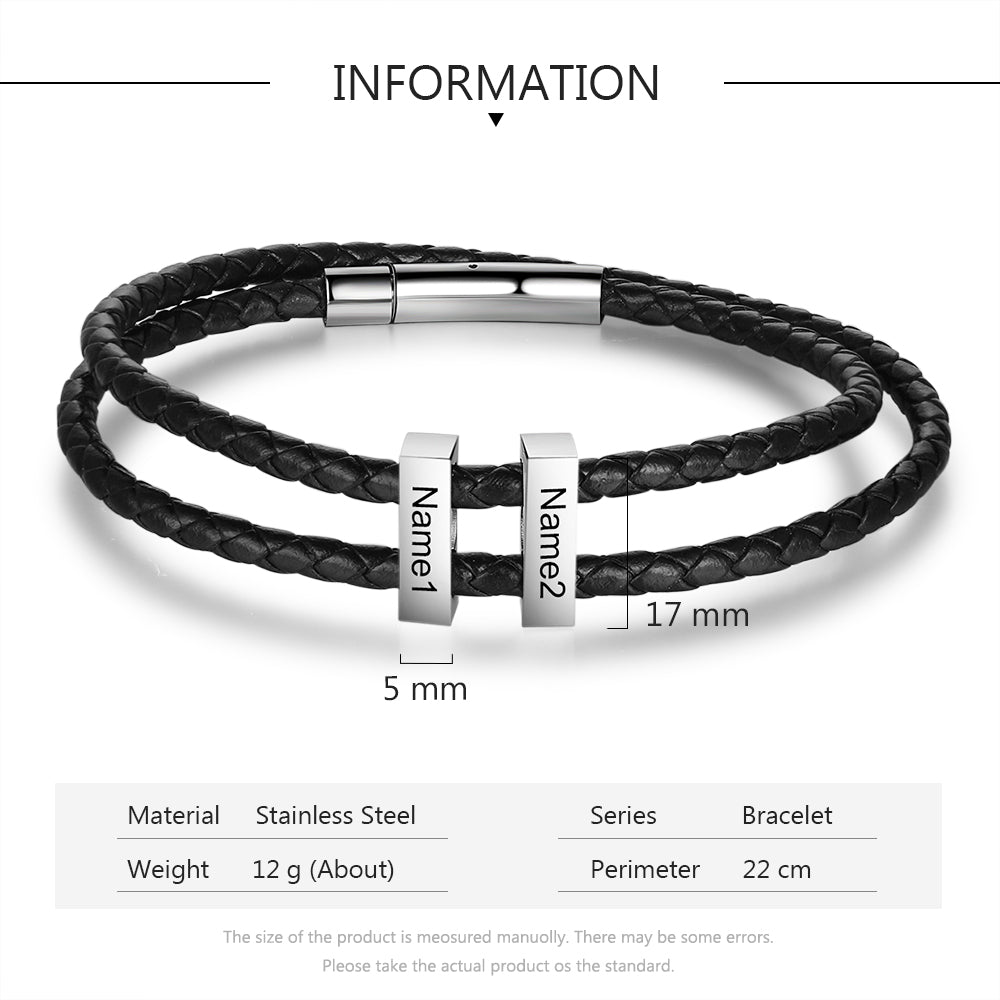 Custom Leather Bracelet