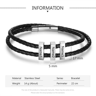 Custom Leather Bracelet
