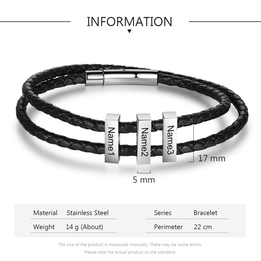 Custom Leather Bracelet