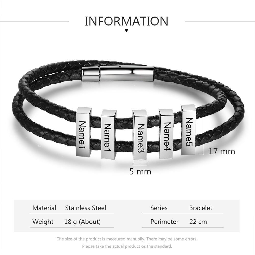 Custom Leather Bracelet