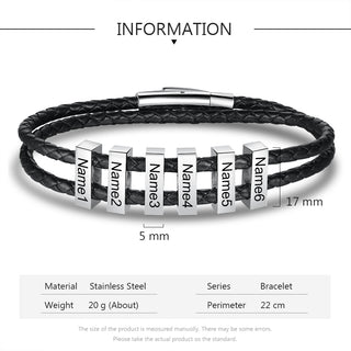 Custom Leather Bracelet