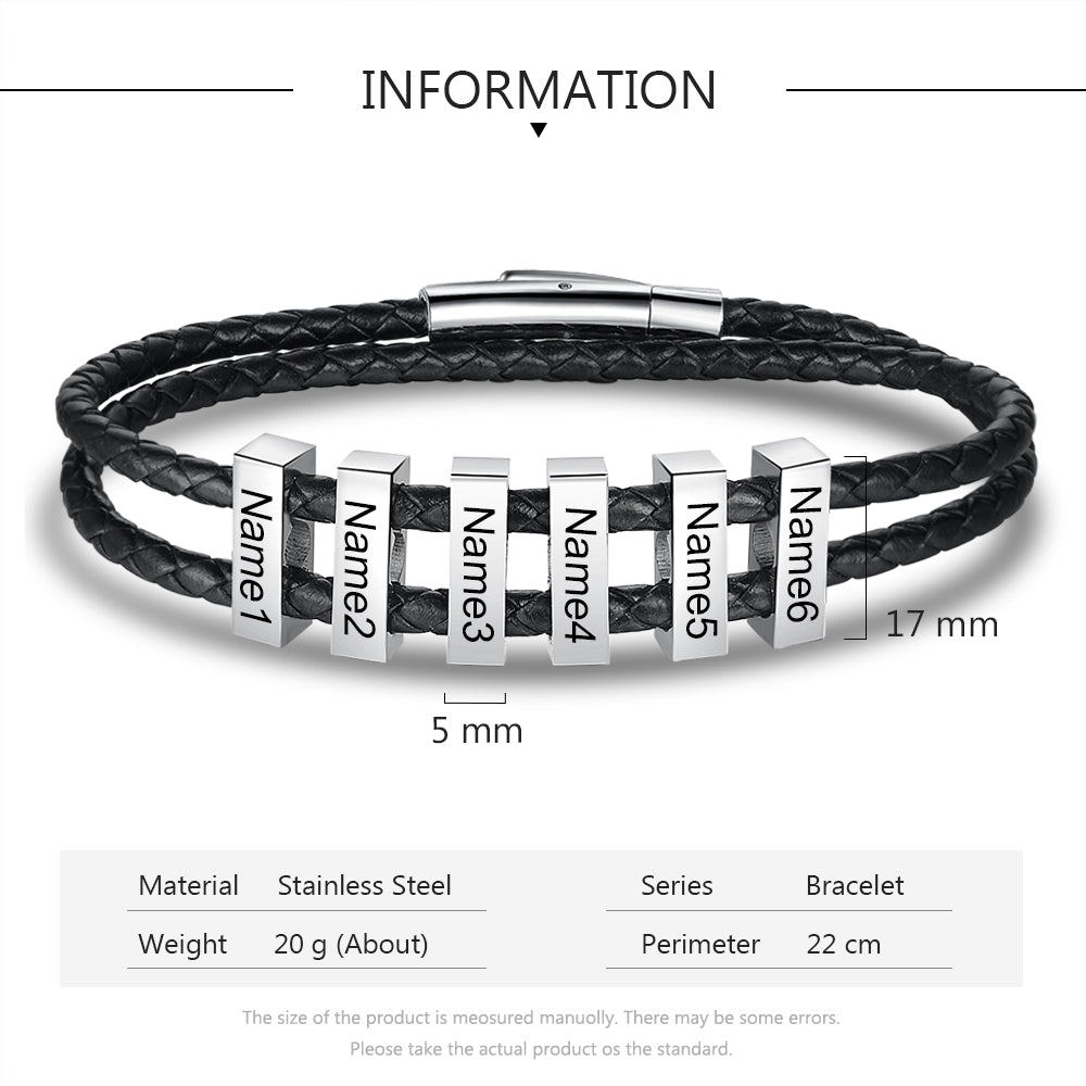 Custom Leather Bracelet