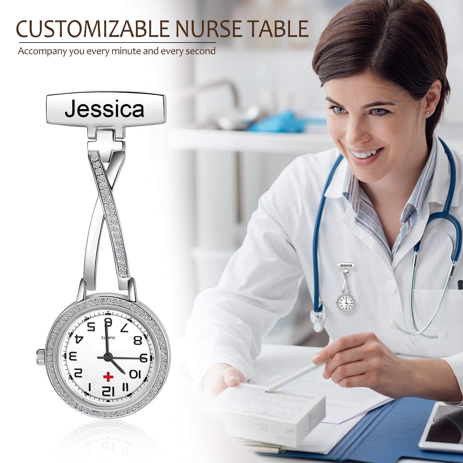 Custom Nurse Pocket Watch