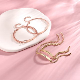 Custom Name Couple Bracelet