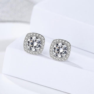 925 Sterling Silver Moissanite Earrings