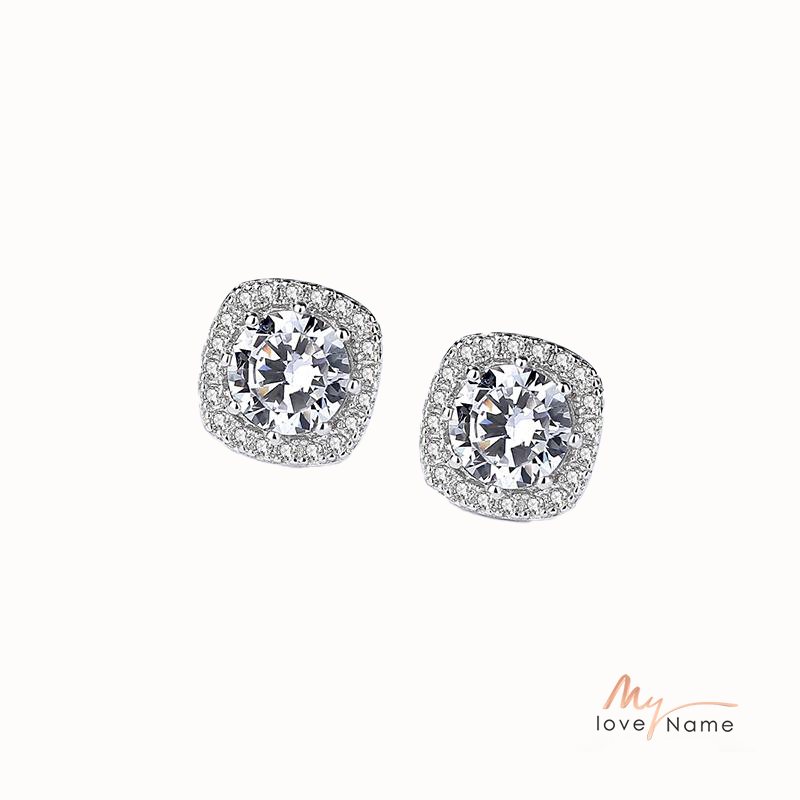 925 Sterling Silver Moissanite Earrings