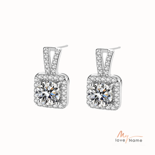 925 Sterling Silver Moissanite Earrings