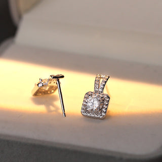 925 Sterling Silver Moissanite Earrings