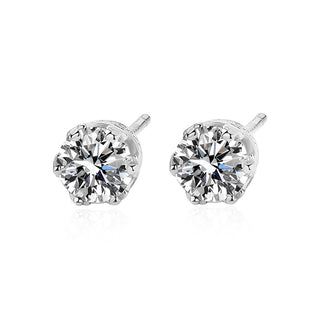 925 Sterling Silver Moissanite Earrings