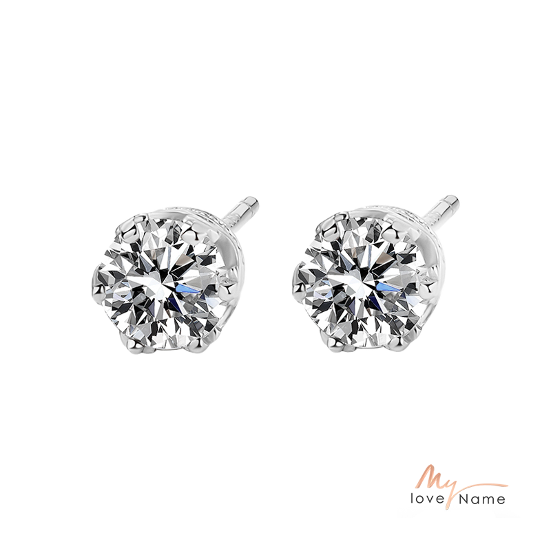 925 Sterling Silver Moissanite Earrings