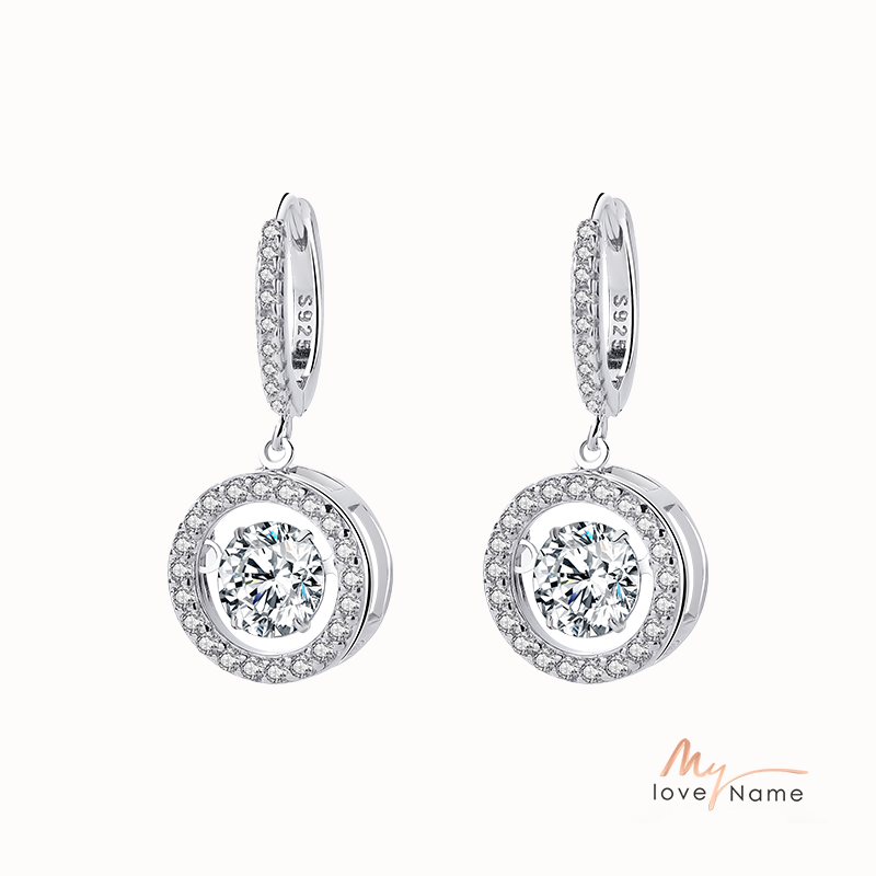 925 Sterling Silver Moissanite Earrings