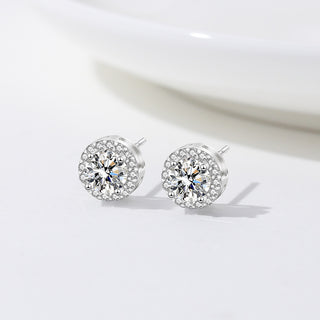 925 Sterling Silver Moissanite Earrings