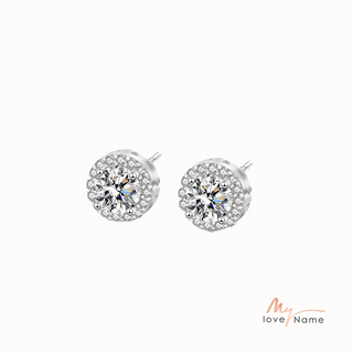 925 Sterling Silver Moissanite Earrings