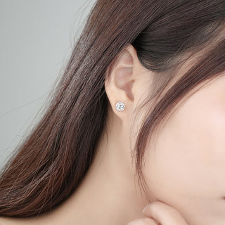 925 Sterling Silver Moissanite Earrings