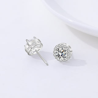 925 Sterling Silver Moissanite Earrings