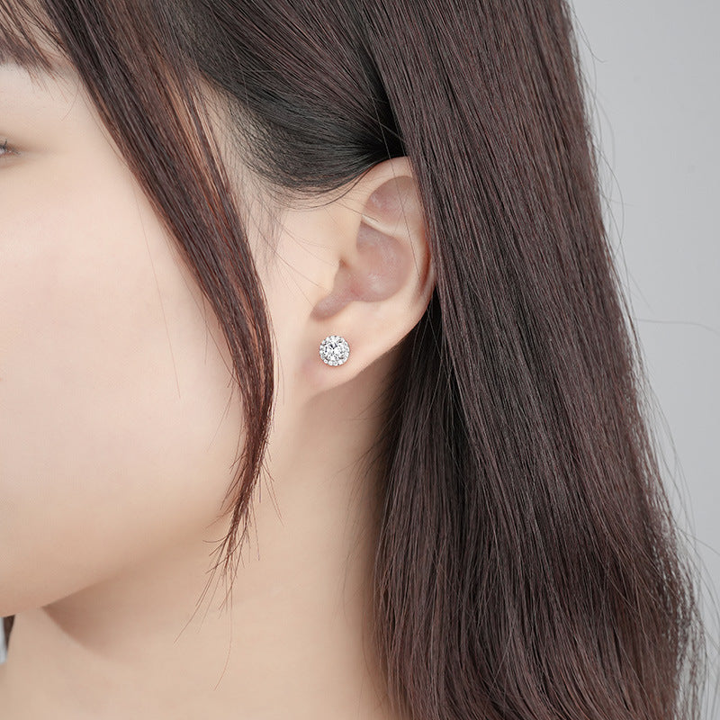 925 Sterling Silver Moissanite Earrings