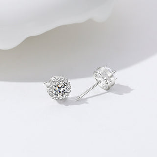 925 Sterling Silver Moissanite Earrings