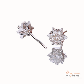 925 Sterling Silver Moissanite Earrings