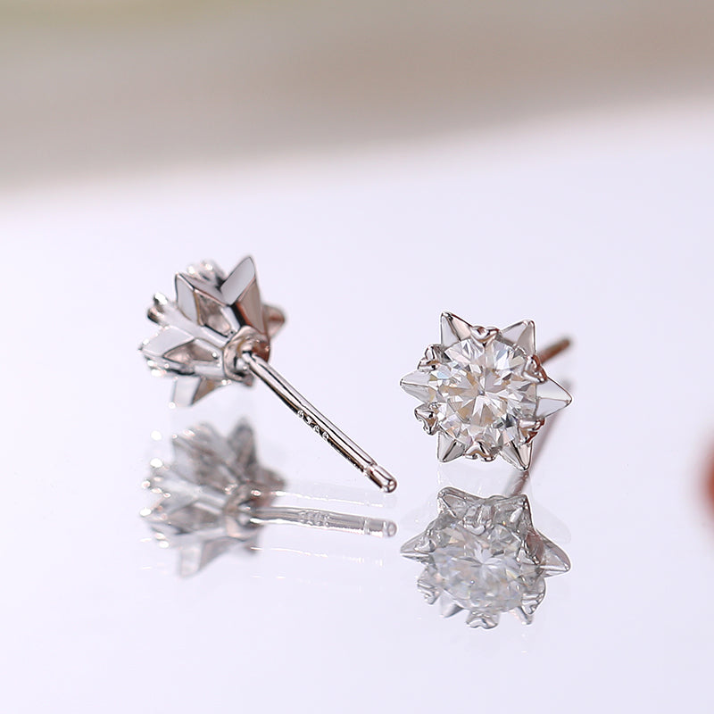 925 Sterling Silver Moissanite Earrings