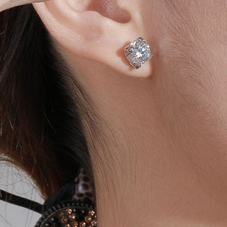 925 Sterling Silver Moissanite Earrings