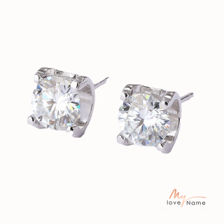 925 Sterling Silver Moissanite Earrings