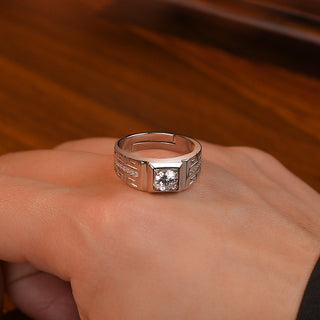 925 Sterling Silver Moissanite Ring