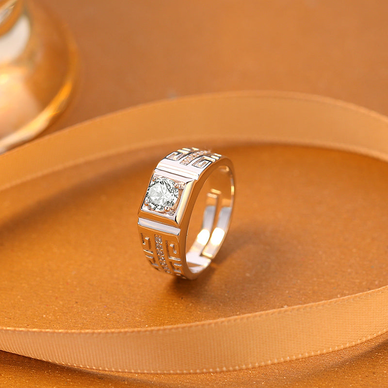 925 Sterling Silver Moissanite Ring