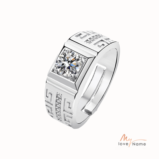 925 Sterling Silver Moissanite Ring
