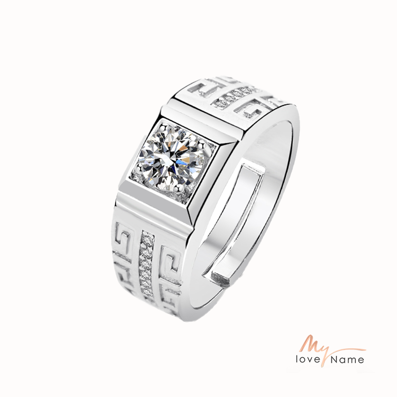 925 Sterling Silver Moissanite Ring