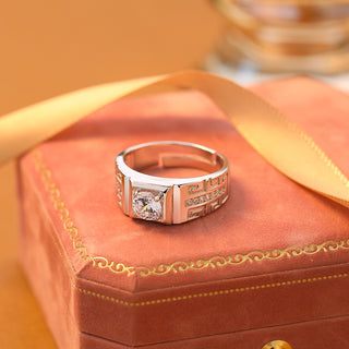 925 Sterling Silver Moissanite Ring