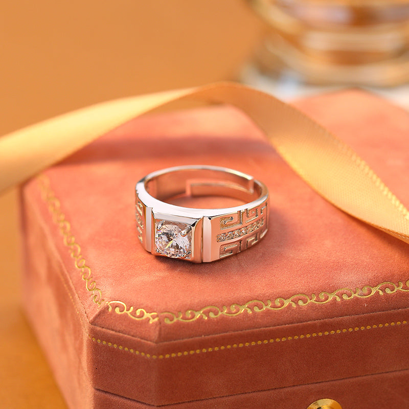 925 Sterling Silver Moissanite Ring
