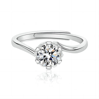925 Sterling Silver Moissanite Ring