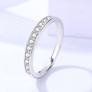925 Sterling Silver Moissanite Ring
