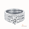 925 Sterling Silver Moissanite Ring