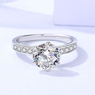 925 Sterling Silver Moissanite Ring