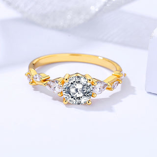 925 Sterling Silver Moissanite Ring