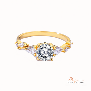 925 Sterling Silver Moissanite Ring
