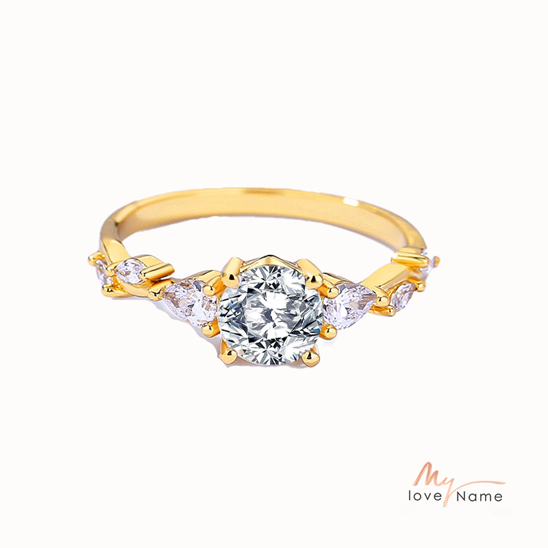 925 Sterling Silver Moissanite Ring